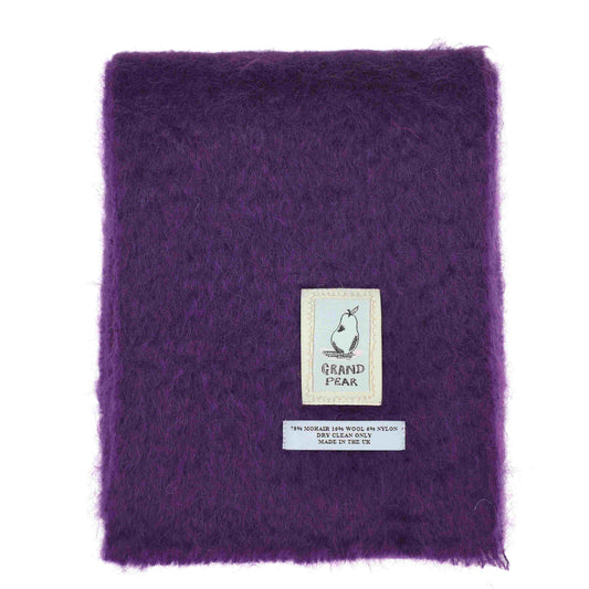 Aubergine Mohair Scarf