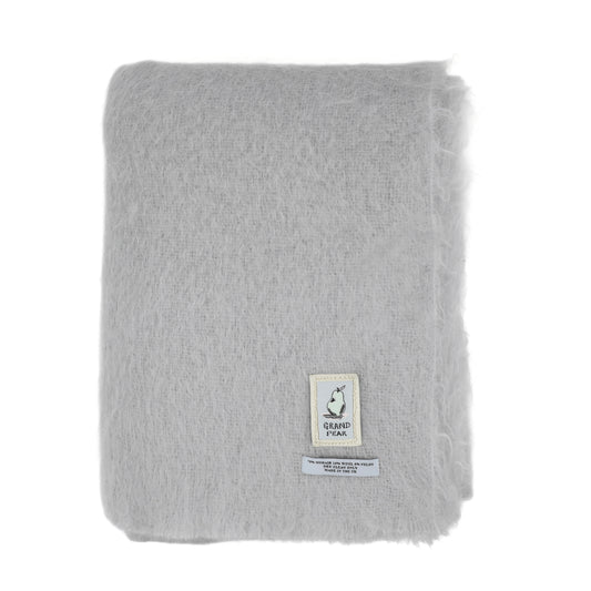 Pale Silver Mohair Blanket