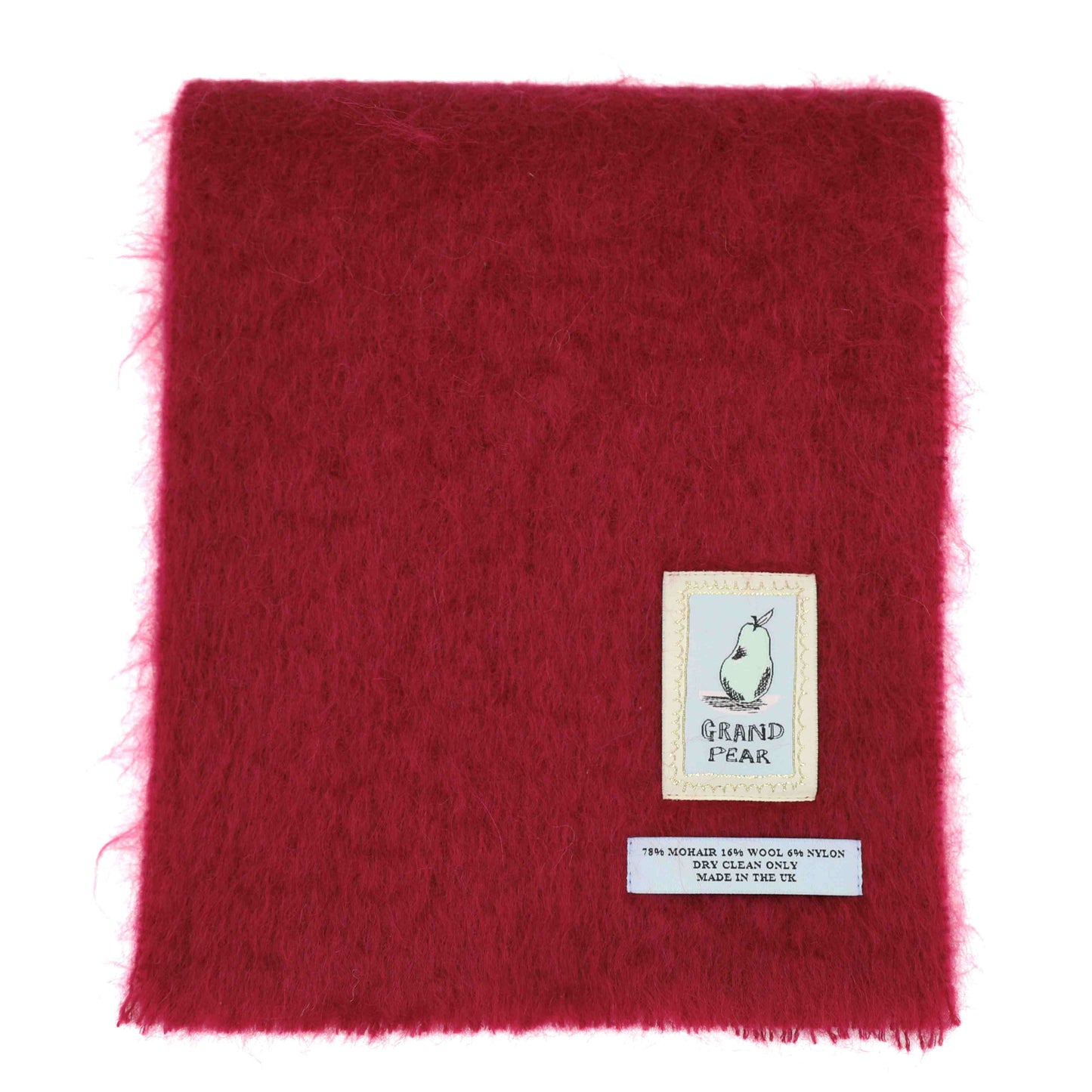 Carmine Mohair Scarf
