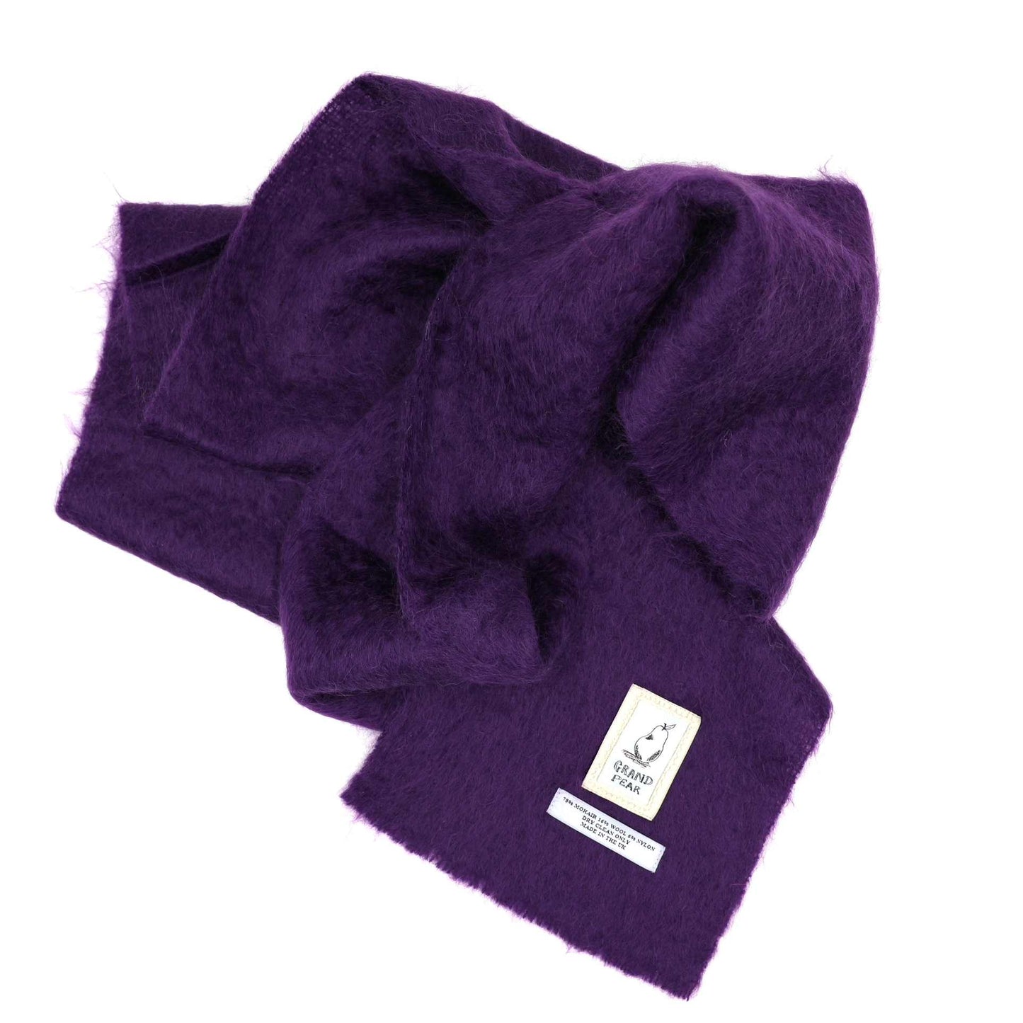 Aubergine Mohair Scarf
