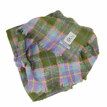 Green Tartan Mohair Blanket