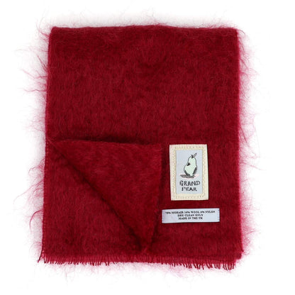 Carmine Mohair Scarf