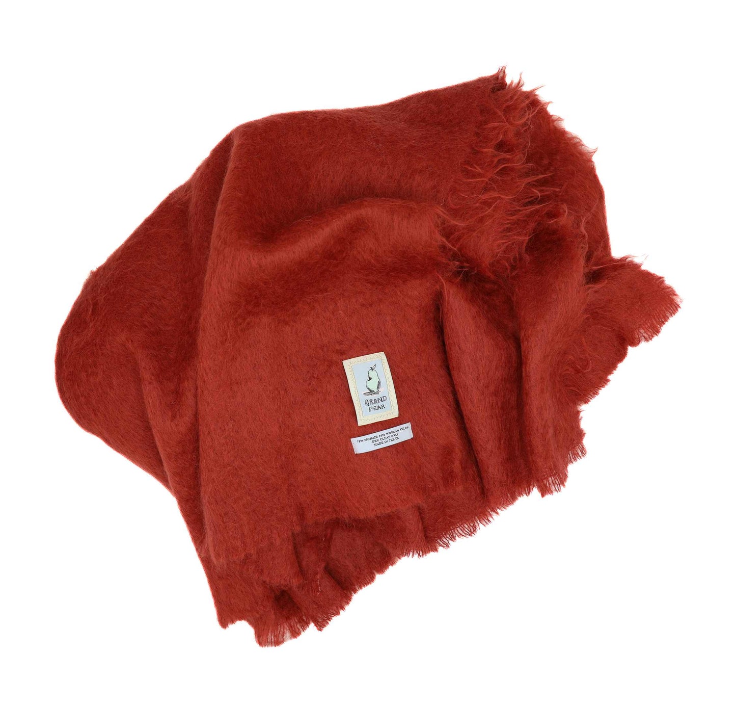 Rust Mohair Blanket